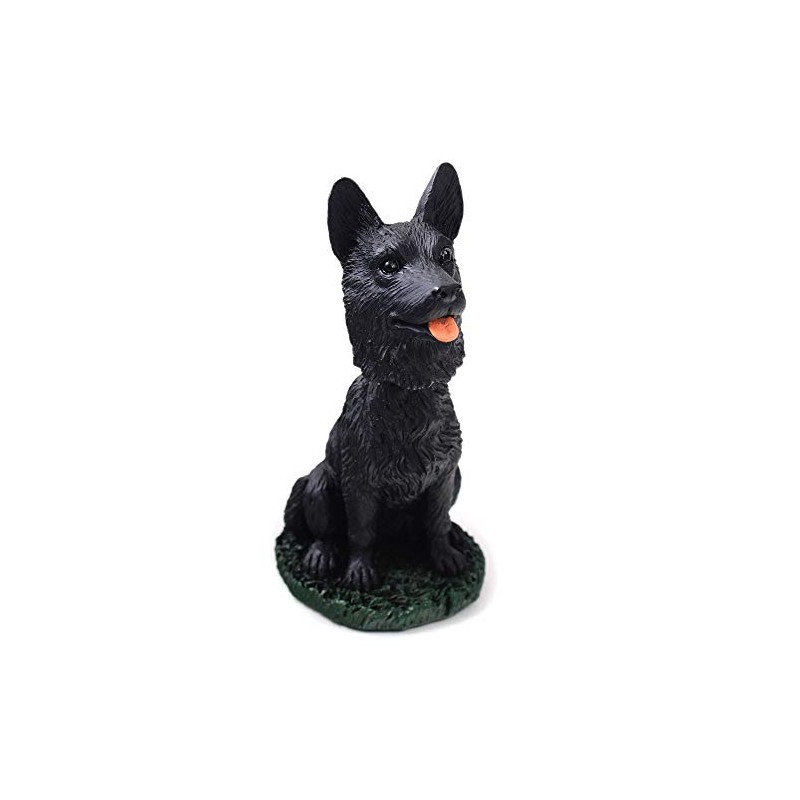 Animal Den German Shepherd Black Dog Bobblehead Figure for Car
