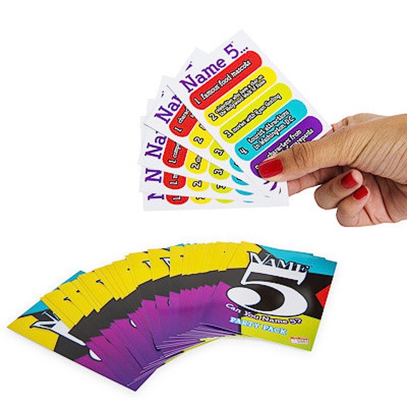 Name 5 Card Game - Party Pack