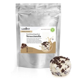 Luxofit Strong Flavour Low-Calorie Flavour Powder, Versatile for Food, 300 g, Made in Germany, Vegan and Vegetarian, Drinks Aroma Powder (Stracciatella)