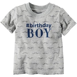 Carter's Baby Boys' Birthday Tee 119g051, Heather, 9 Months