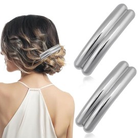 2 große Haarspangen für Frauen, elegante französische Haarspangen, Haarspangen für Mädchen, Haarschmuck, rechteckiges Design, automatische Haarspangen für dickes Haar