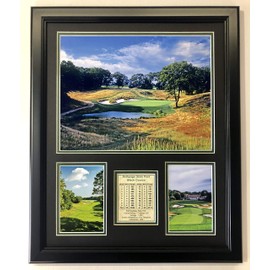 Legends Never Die Bethpage Black Golf Course - 18" x 22" Framed Double Matted Photo