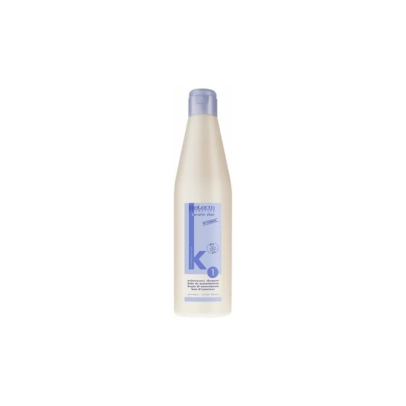 Keratin Shot Anti-frizz Shampoo 500ml Tarro 1kg Salerm