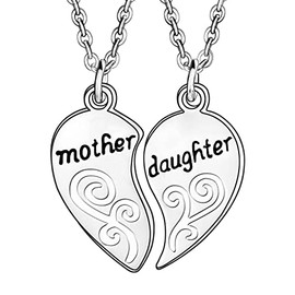 BESPMOSP Mother Daughter Necklace Mother Daughter Gifts Birthday Necklace Daughter Gifts from Mom (Mother Daughter)