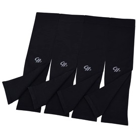 HOPESHINE - Mangas de brazo con protección solar UV y protección solar UPF 50+ 4 pares para hombres y mujeres, ciclismo, golf, deportes al aire última intervensión, Negro x4, Small-X-Large
