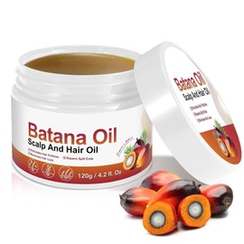 Batana öl für Haare Kaltgepresst 120g - Natürliches und Kaltgepresstes Haaröl, verhindert Haarausfall und Spliss, Stimulieren das Haarwachstum, repariert beschädigtes Haar