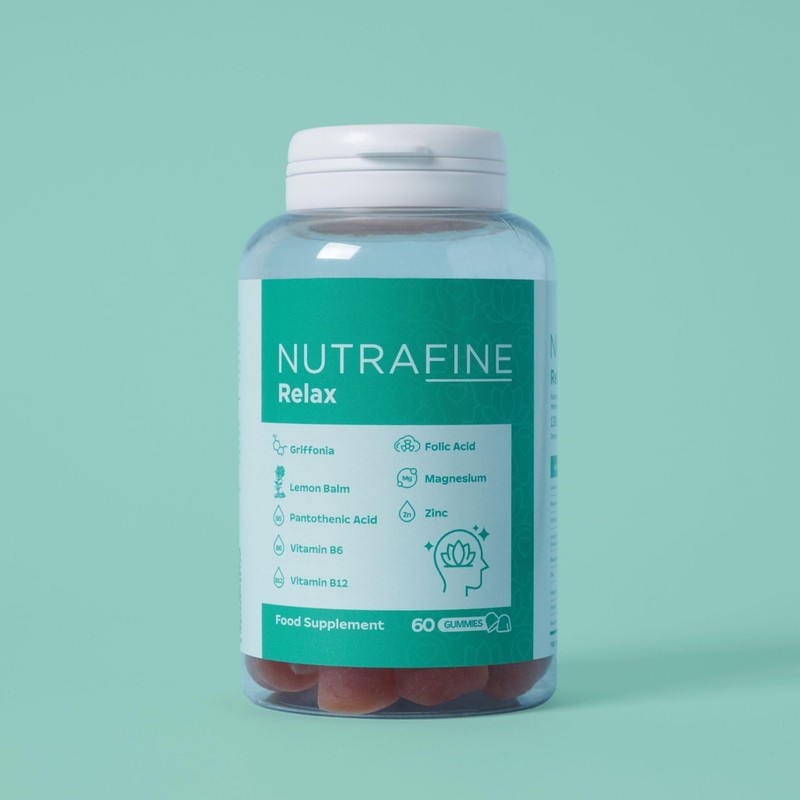Nutrafine Relax Gummies - 5-HTP, Rhodiola, Magnesium & B Vitamins