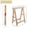 Saw Horses 2 Pack - Heavy Duty Sawhorses 2 Pack