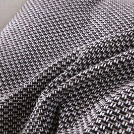 OctoRose Full Size 3 Side Zipper Upholstery Thick Linen Grey Black Mixed Futon Cover Sofa DayBed Mattress Slipcover Couch Protector (Linen-Grey, Full Size)