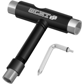 WalnutSkate Skateboard Tool, T-Wrench, Y-Wrench, Threaded, Ratcheting Type, Skateboard, Assembly, Disassembly, Compact, Skateboard Tool