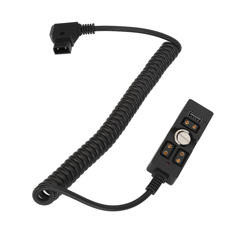 D Tap Male to 3 Port Female Splitter with 5V