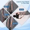 Adjustable Camera Strap for Photographer, Polyester & Genuine Leather Neck