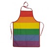 MIJOMA Barbecue Apron Kitchen Apron Pride Colourful Rainbow Colours 100%