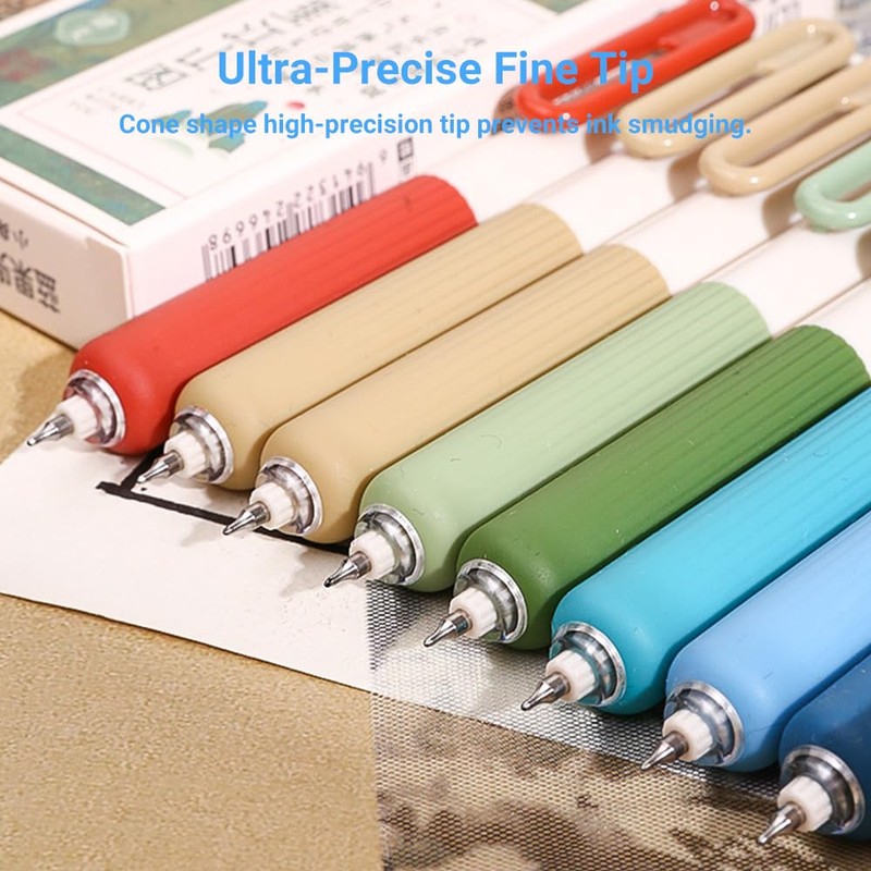 Tinsync Mini Pocket Pen 0.5mm Fine Point, Compact EDC Gel