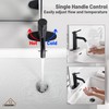 CASAINC Bathroom Faucet Matte Black Bathroom Sink Faucet Single Hole