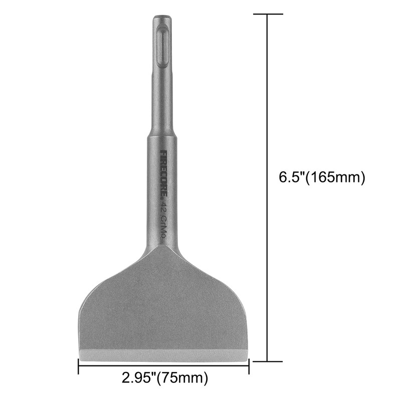 SDS Chisel Bits, Firecore SDS Plus Chisel 165mm x 75mm,