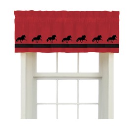 Wire Fox Terrier Dog Window Valance Curtain - In Your Choice of Colors - Custom Made