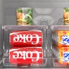 Scavata 2 Pack Stackable Refrigerator Organizer, Soda Can Dispenser Pop