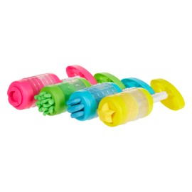 Wonder Factory Never Dry Dough Extruder - Contains 74 ml of Clay, Colourful Modelling Clay, Does Not Dry Out, Gluten-Free and Pleasant Smelling, Creative Toy for Children