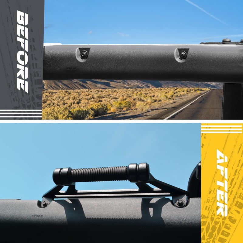 Updated Aluminum Grab Handles Compatible with Ford Bronco 2021-2025+ Rear