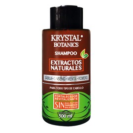 Shampoo Extractos Naturales + Sábila, Ginseng, Menta y Romero 500ML