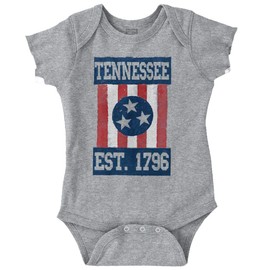 Tennessee Country Southern TN Flag Baby Romper Boys or Girls