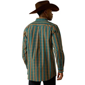 ARIAT Men Pro Series Bowie Fitted Shirt Dark Teal