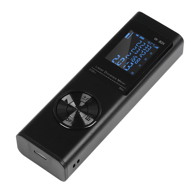 Laser Distance Meter Outdoor Handheld Measure Rechargeable Measurement Tool High