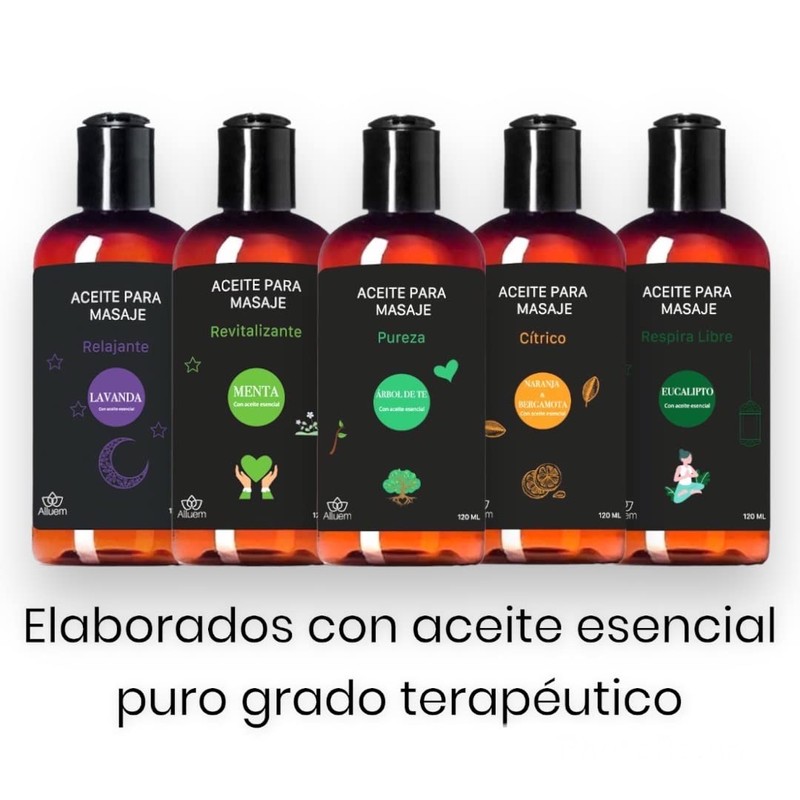 Alluem Aceite Esencial Para Masajes Cítrico Relajante Hidratante