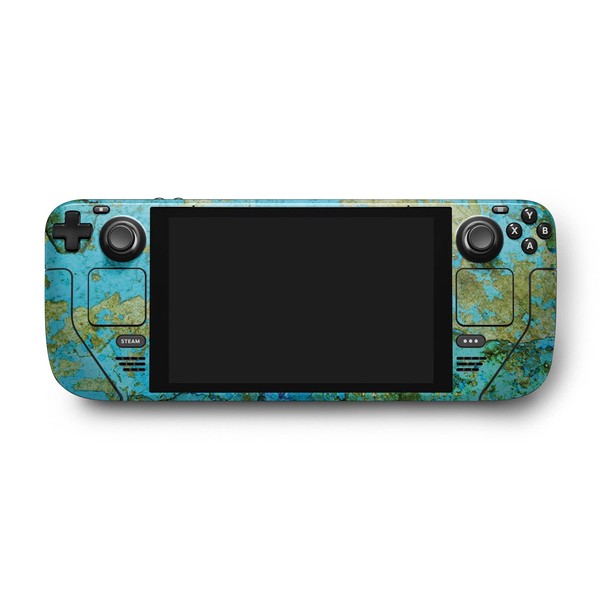 MightySkins Skin Compatible with Valve Steam Deck - Teal Marble