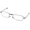 Foster Grant Gideon Rectangular Reading Glasses, Blue/Transparent, 50 mm, 2.00
