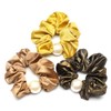 QinGoo Pearl Khaki Scrunchie Hair Rubber Hair Clip, Adult Hair