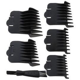 Xspeedonline New 5 Size Trimmer Guards Set, Snap-On Combs Fit for Andis 04710/#04521 Models, Fit for Andis T Out-liner/for T Out-liner 2 Blade -1/32"-3/8", Black
