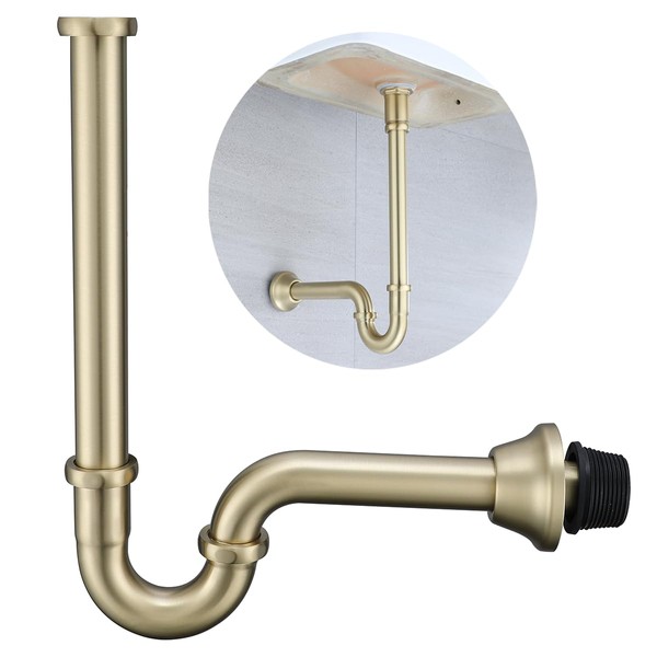 Brass P Trap U-Shape 11/4 inch Sink Drain Pipe with