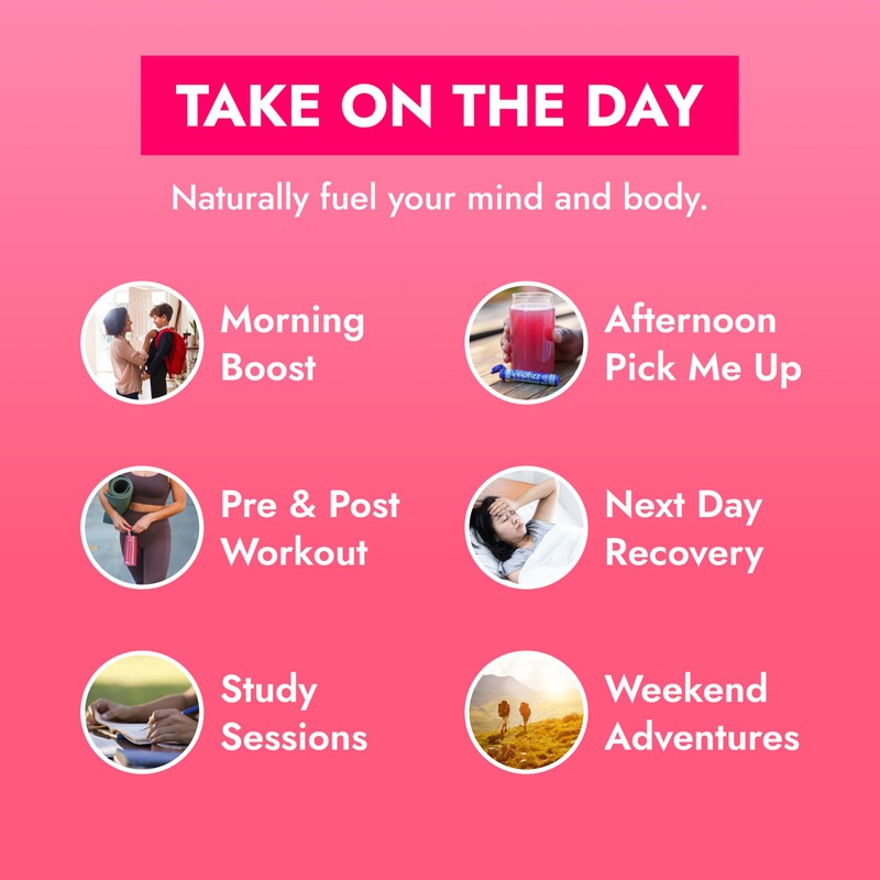 Zipfizz Daily Energy Drink Powder, Pink Grapefruit, 20 Pack |