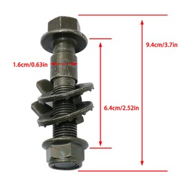 Kit de alineación de corrección de inclinación ajustable de 16 mm para ruedas delanteras pernos de leva para para 81280