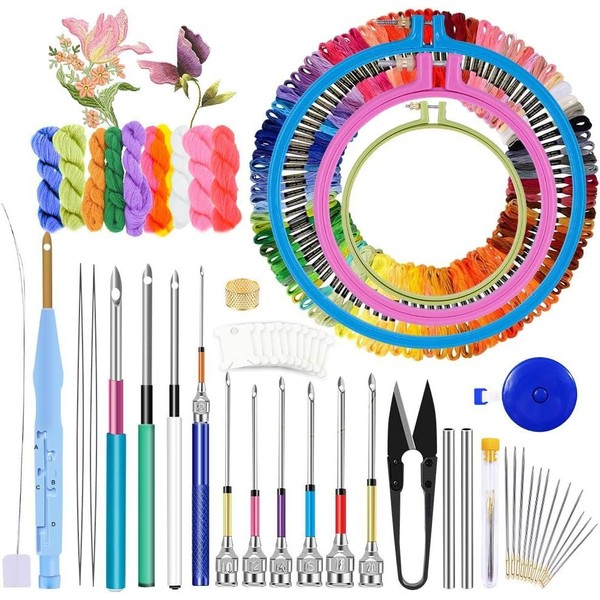 D&D Punch Needle, Embroidery Thread, Embroidery Kit, Punch Needle Kit,