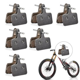 Bike Brake Pads, 6 Pairs Resin Semi-metal Bicycle Disc Brake Pads Replacement, Ceramic Bicycle Disc Brake Pads Fit Best Tek Disc Brake Pads for Mountain MTB Ebike for M446.395.355.375 etc.