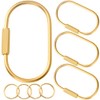 Elegant Gold Brass Key Rings - Purse Bag Charms &