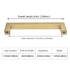 homdiy (6 Pack) Gold Drawer Pulls Kitchen Cupboards Handles 7-1/2