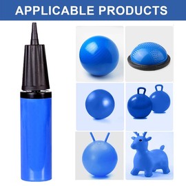 Exercise Ball Pump, Air Pump for Exercise Ball, Yoga Ball Pump with Fitness Ball Plug Replacement kit Yoga Ball Plug Replacement Plug for Exercise Ball Inflator Pump (Blue 13 PCS) Yoga Exercise Ball with Quick Pump walking  pad home gym ab trainer other