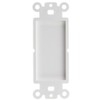 ACL Decora Blank Wall Plate Insert, White, 2 Pack