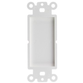 ACL Decora Blank Wall Plate Insert, White, 2 Pack