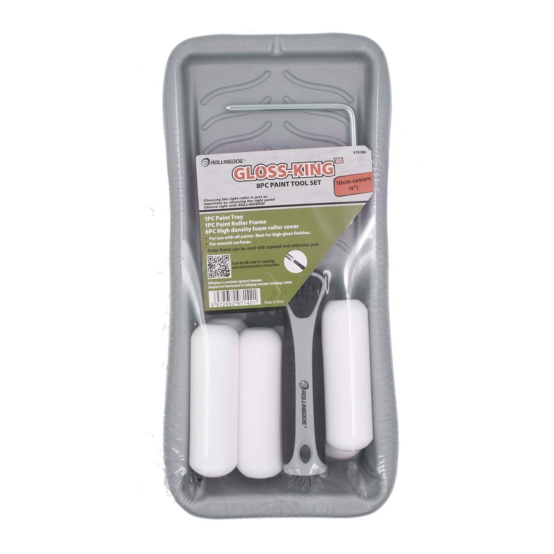 ROLLINGDOG Gloss Roller Set-Mini Rollers for Painting,Mini Pant Roller with