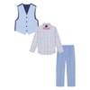 IZOD Boys' 4-Piece Formal Dress Up Suit Set, Vest, Pants,