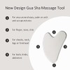 Face Roller and Gua Sha Set, Metal Face Massager Gua