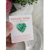 Green Glitter Heart Pocket Hug Love Token,Long Distance Relationship Gift