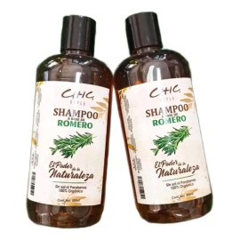 2 Shampoo De Romero 100% Orgánico Sin Parabenos Ni Sal 500ml