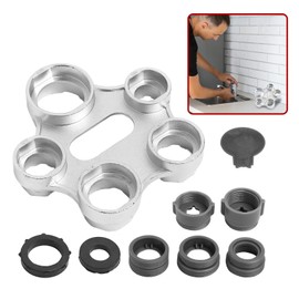 FunWorth 10-in-1 Aerator Service Key, Universal Aerator Wrench with 5 Adapters, Mixing Nozzle Wrench for Tap Aerator & Aerator, Tool per Replacement Tap Aerator