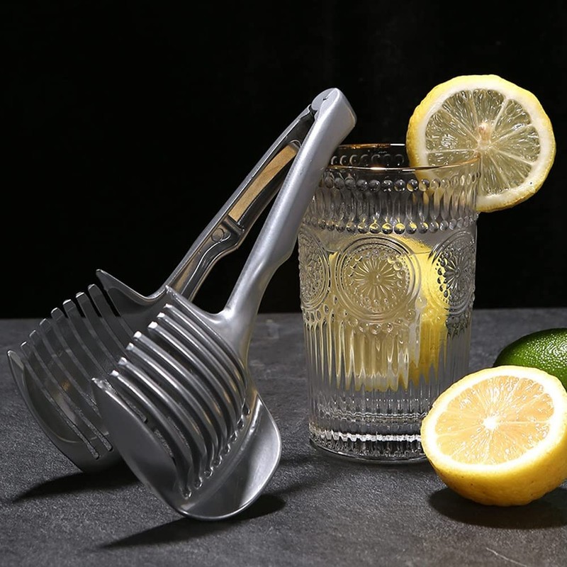 Srrrwunti Tomato Lemon Slicer Stand Fruit Cutter with Handle Kitchen